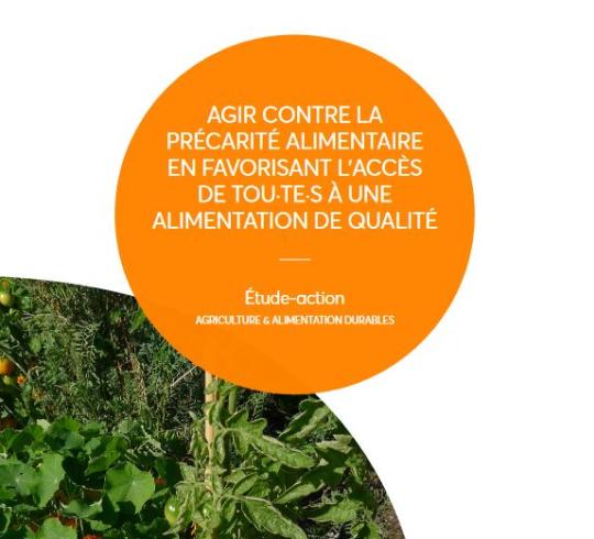 ESS, agriculture, alimentation durable, précarité couverture étude Précarité alimentaire