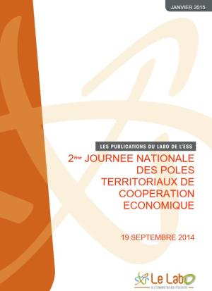 ESS, PTCE, coopération, territoire, gouvernance, pouvoirs publics Couverture 2ème journée nationale PTCE