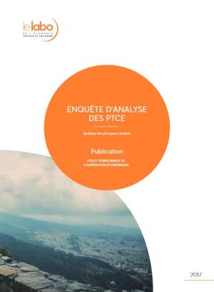 ESS, PTCE, coopération, territoire, gouvernance, pouvoirs publics Couverture Enquête PTCE
