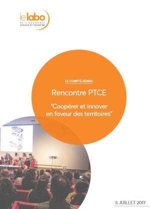 ESS, PTCE, coopération, territoire, gouvernance, pouvoirs publics, financement, innovation Couverture rencontre PTCE