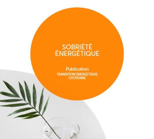 ESS, transition énergétique, écologie, citoyens Couverture sobriété énergétique