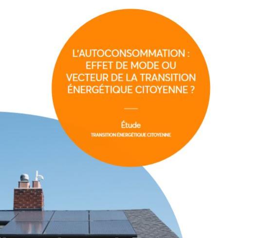 ESS, transition énergétique, autoconsommation Couverture étude autoconsommation énergétique