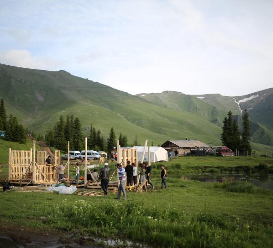 coopération, territoire, ESS construction d'une maison