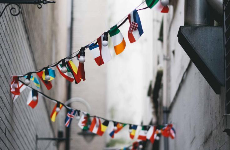 Des drapeaux européens