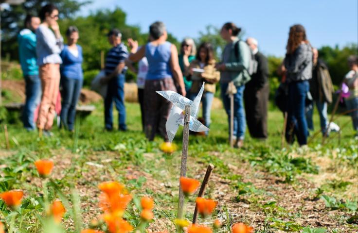 Le jardin partagé d'ATD Quart Monde à Nogent-le-Rotrou ©Joséphine Lefebvre